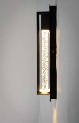 Maxim 56190 Cascade 14" LED Bubble Glass Wall Sconce - Black / Bubble Glass