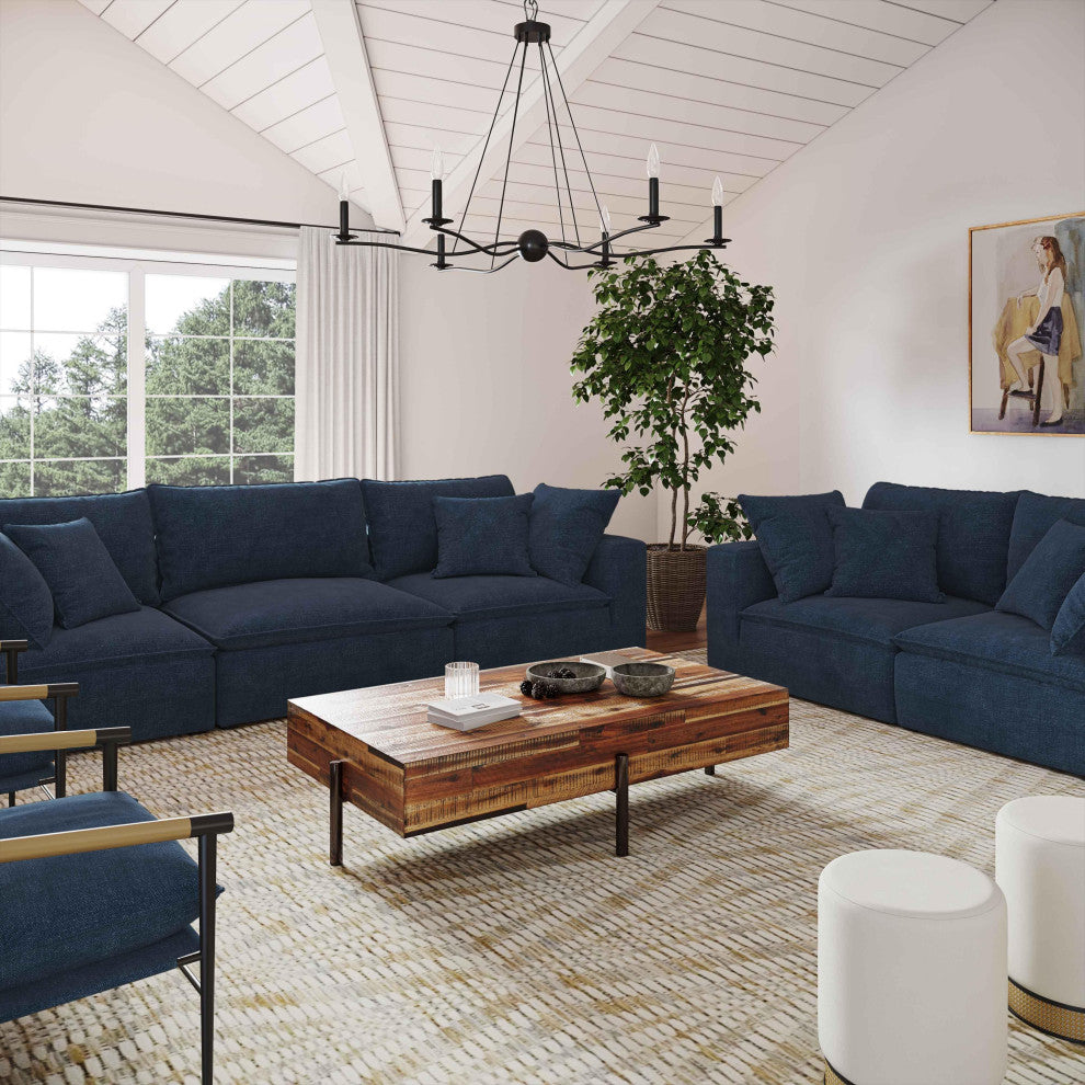 Cali Modular Loveseat, Navy