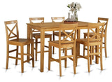 7-Piece Pub Table Set, Table And 6 Kitchen Bar Stool