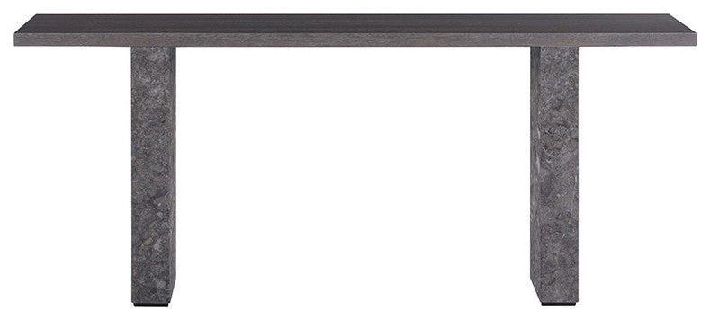 Rebel Console Table, Gray Marble/Charcoal Gray