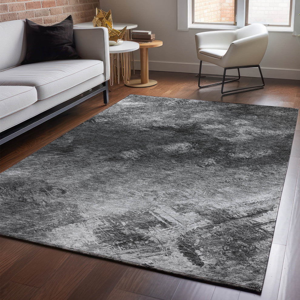 Premium Machine Washable Mayfield AMF590 Gray 8' x 10' Rug