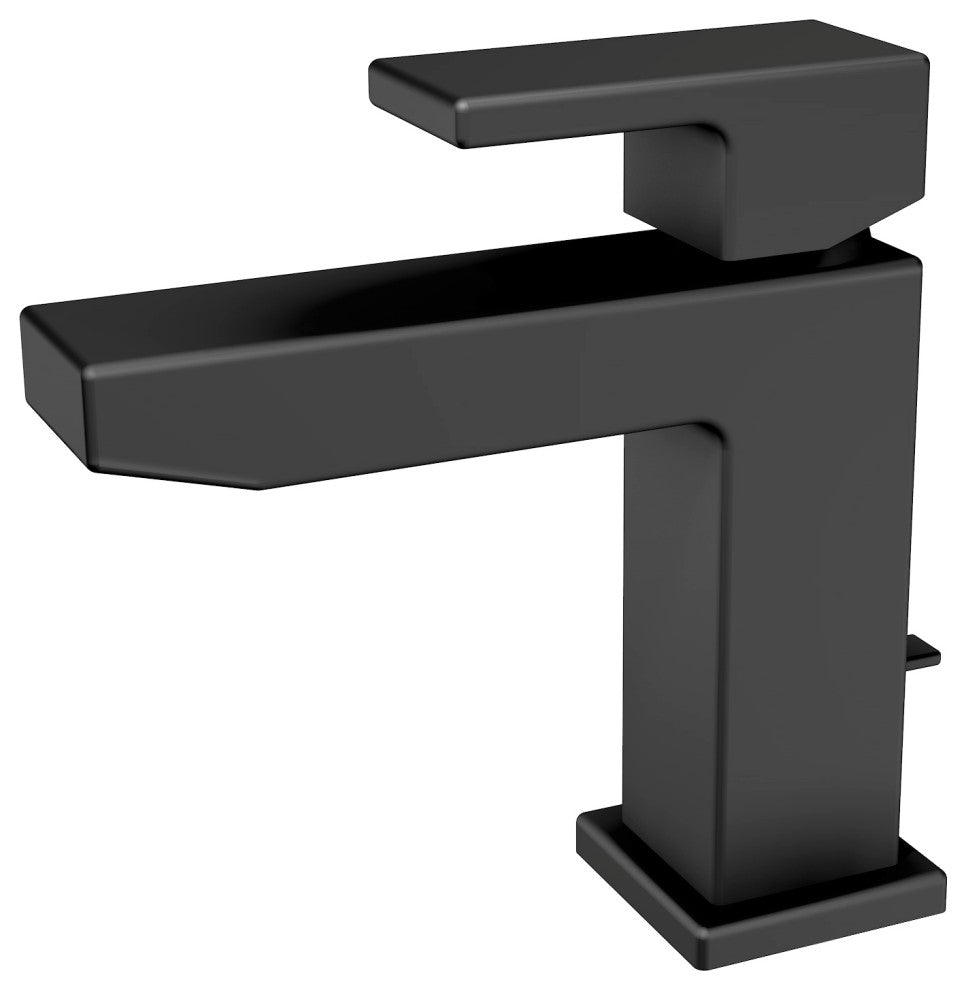 Mod Single Handle Bathroom Faucet, Matte Black