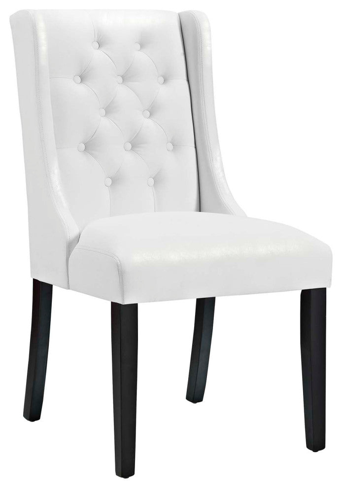 Baronet Vinyl Dining Chair White