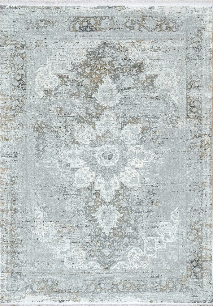 Ruby Gray Area Rug, 6.7'x9.6'