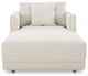 Bryn Oyster Upholstery Chaise