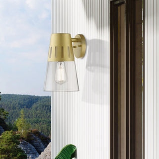 Covington 1-Light Soft Gold Outdoor Medium Wall Lantern