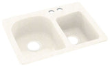 Swan 18x25x7 Solid Surface Kitchen Sink, 2-Hole, Baby's Breath