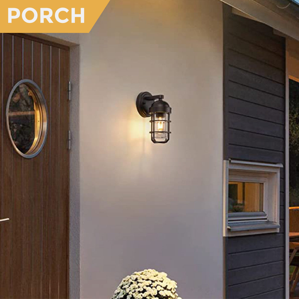 Metal light fixtures wall mount Oil-Rubbed Bronze led wall pack Farmhouse lamp