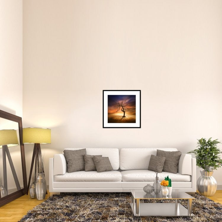 "Lonely" Framed Digital Print by Piotr (Bax) Krol, 30x30"