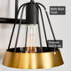 Kira Home Hayes 25" Farmhouse Metal Cage / Bathroom Light, Conic Metal Shades