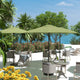 7.5' Fiberglass Umbrella Bronze, Sunbrella, Spa