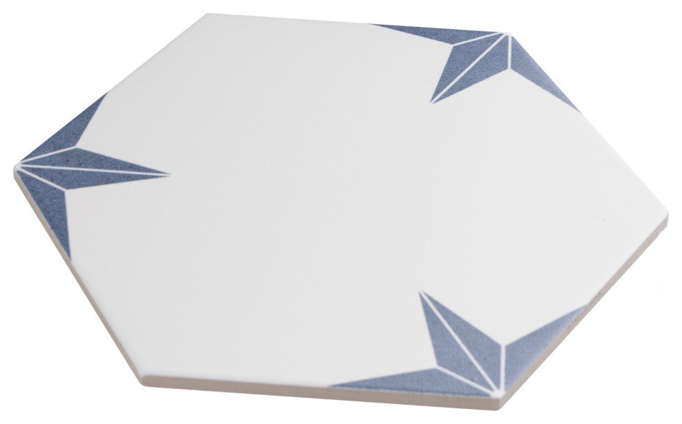 Stella Hex Porcelain Floor and Wall Tile Sample