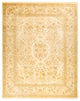 Hannah, One-of-a-Kind Hand-Knotted Area Rug, Ivory, 8' 1"x10' 4"