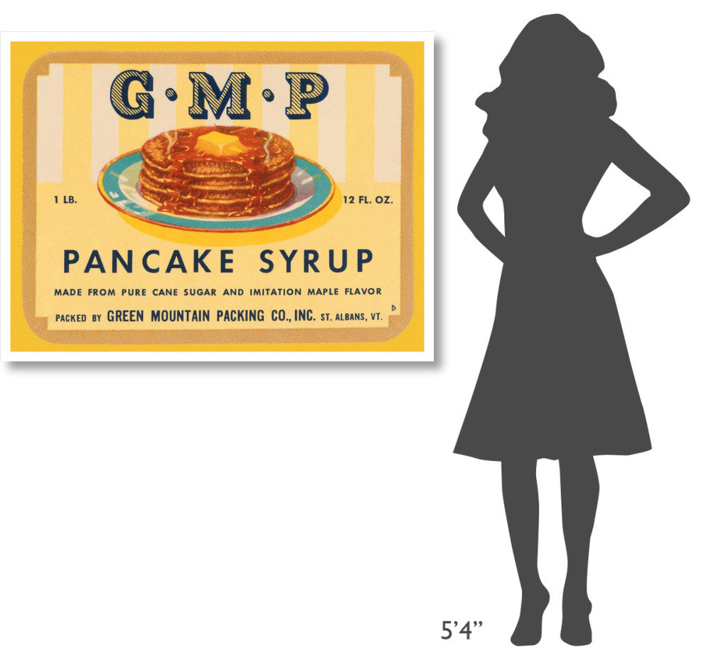 "G.M.P. Pancake Syrup" Digital Paper Print by Retrolabel, 46"x35"