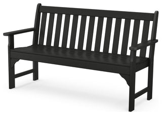 Polywood Vineyard 60" Bench, Black