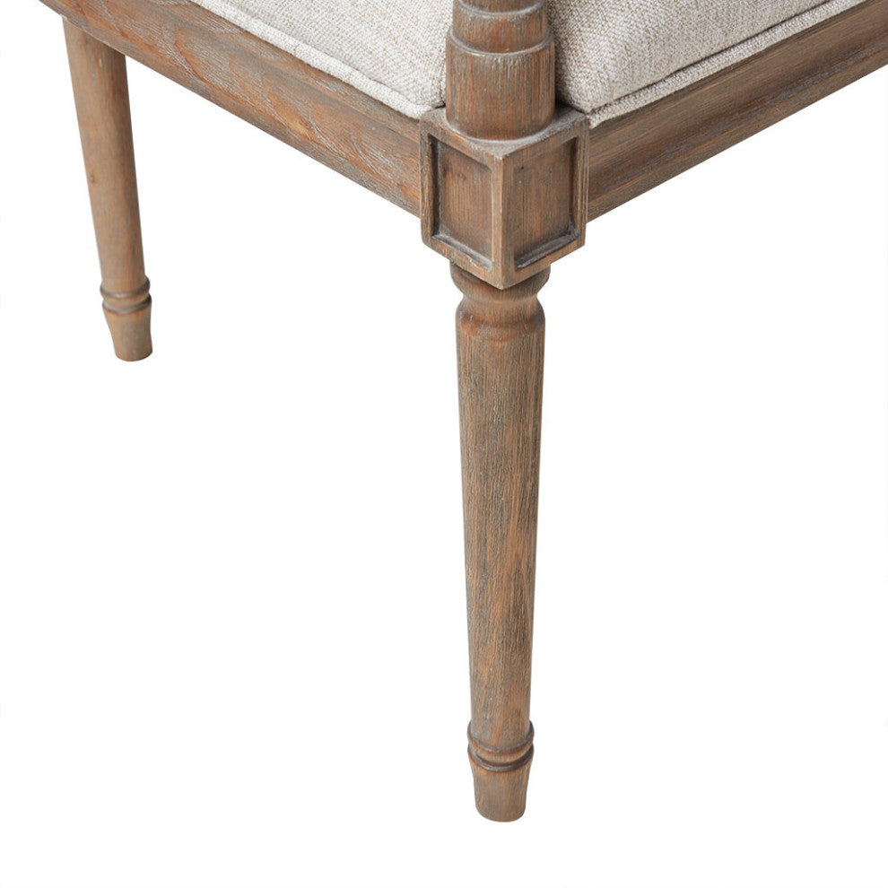 Madison Park Willshire Farmhouse Rustic Wooden Settee