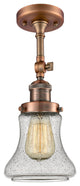 Innovations Lighting 201F-Ac-G194-Led 1 Light Dimmable Led Semi-Flush Mount