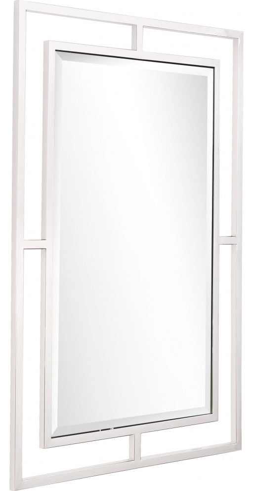Silver Chic Rectangular Wall Mirror