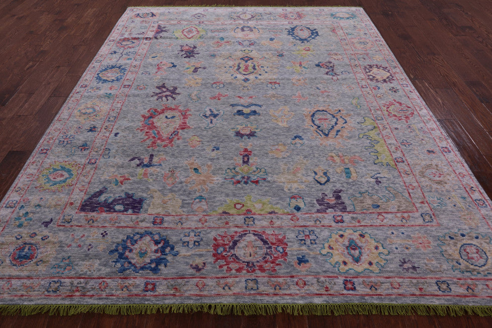 Turkish Oushak Hand Knotted Wool Rug 8' 3" X 10' 2" - Q14837