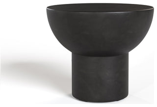 Modrest Fate - Modern Black Concrete End Table