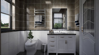 Backlit LED Mirror for Bathroom, Anti-Fog Dimmable, Silver, 20x28