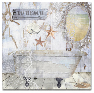 Color Bakery 'Beach House I' Canvas Art, 14x14