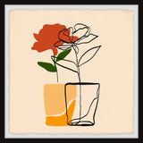 "A Single Flower" Framed Painting Print, 12x12
