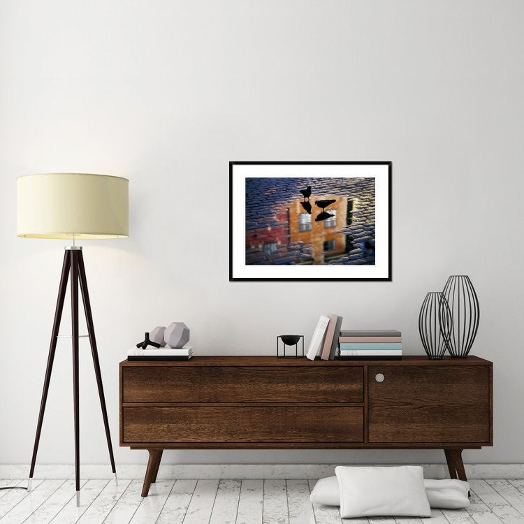 "Pigeons" Framed Digital Print by Allan Wallberg, 38"x28"