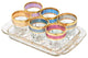 Tray Set 7 Piece Shots with Tray Multi Color