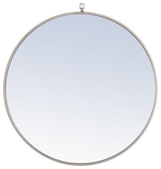 Elegant Eternity Metal Frame Round Mirror