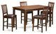 5 Pc Gathering Table Set- Pub Table And 4 Bar Stools.
