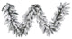 Vickerman 16"x9' Flocked Snow Ridge Garland, Unlit