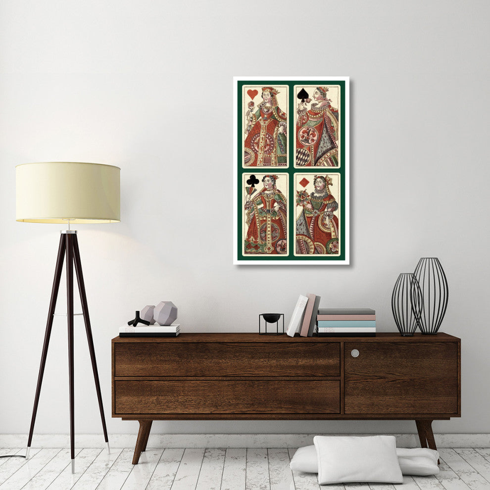 "Queens (Bauern Hochzeit Deck)" Print by Andreas Benedictus GÃŒÂ¦bl, 28"x46"