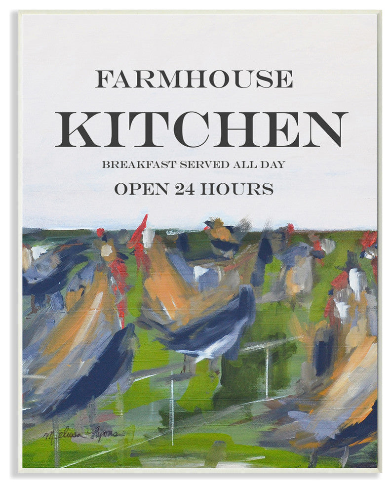 Farmhouse Kitchen Rooster Art Wall Plaque