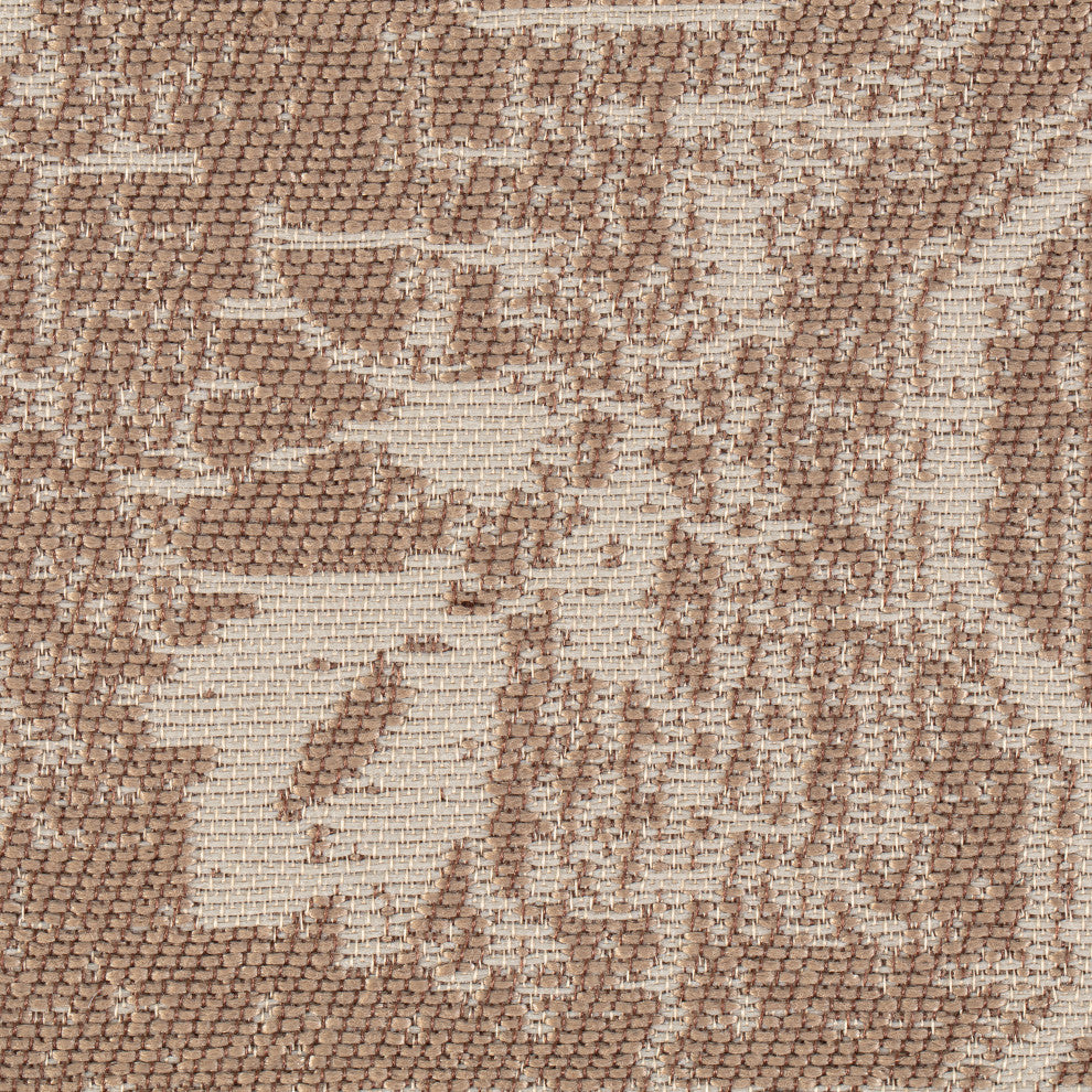 40" x 54" Tamanrasset Brown and Ivory 1/2" Rug'd Chair Mat