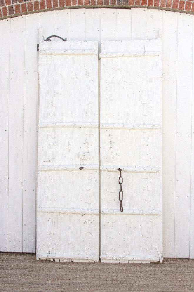 Pair of Antique Arched Entrance Doors