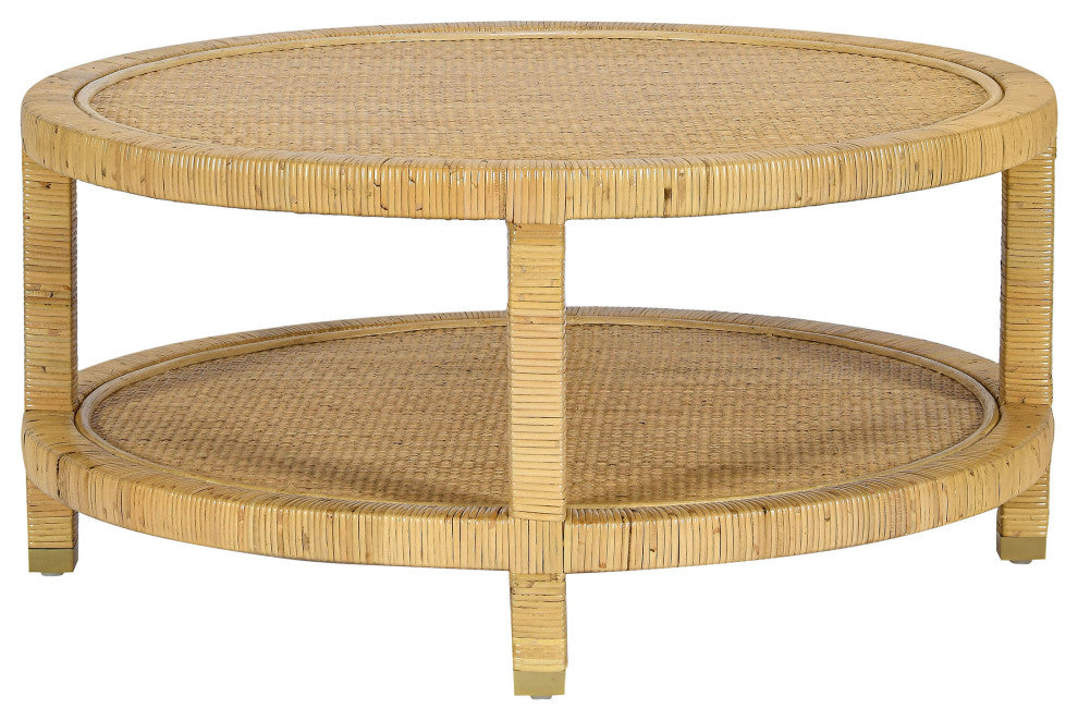 Amara Rattan Coffee Table, Natural
