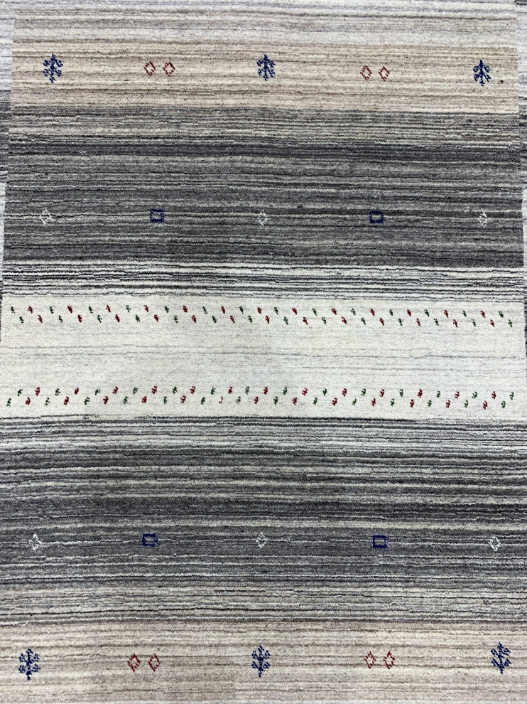 Multi-Colored Transitional Modern Gabbeh Area Rug