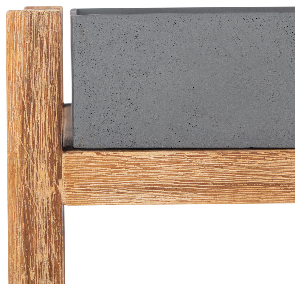 Safavieh Semli Patio Shelf, Natural/Grey