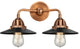 Innovations 288-2W-AC-M6-BK Railroad 2 Light Bath Vanity Light, Antique Copper