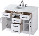 Home Living 42" Single Bathroom Vanity, White