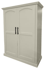Modern Extra Wide Solid Wood Kitchen Pantry, Concord Cherry