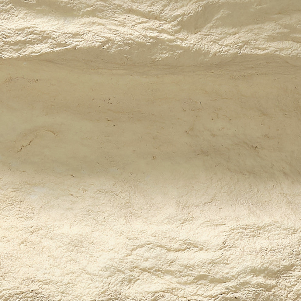 Landscape Cotton Mache Large Bowl, Cream