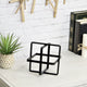 Alle Black Geometric Decor Cube - Large