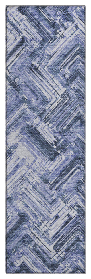 Premium Machine Washable Mayfield AMF630 Blue 2'3" x 7'6" Runner Rug