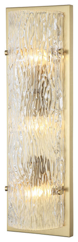 Morgan 3-Light Wall Sconce, Satin Brass