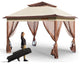 VEVOR Patio Gazebo Pop-up Gazebo Tent 11x11'' for 8-10 Person With Mesh Netting