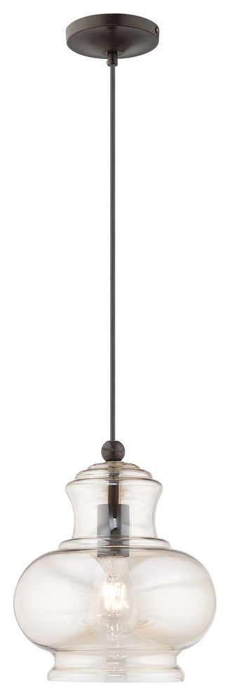 Livex Lighting English Bronze 1-Light Mini Pendant