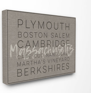 'Massachusetts Berkshires Boston Salem', Stretched Canvas, 24"x1.5"x30"