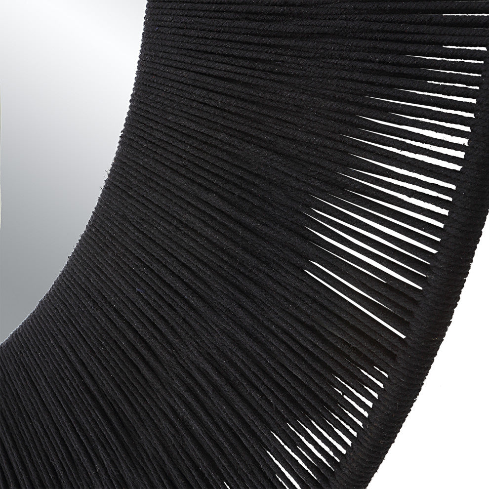 Uttermost 09823 Sailor's Knot Black Round Mirror